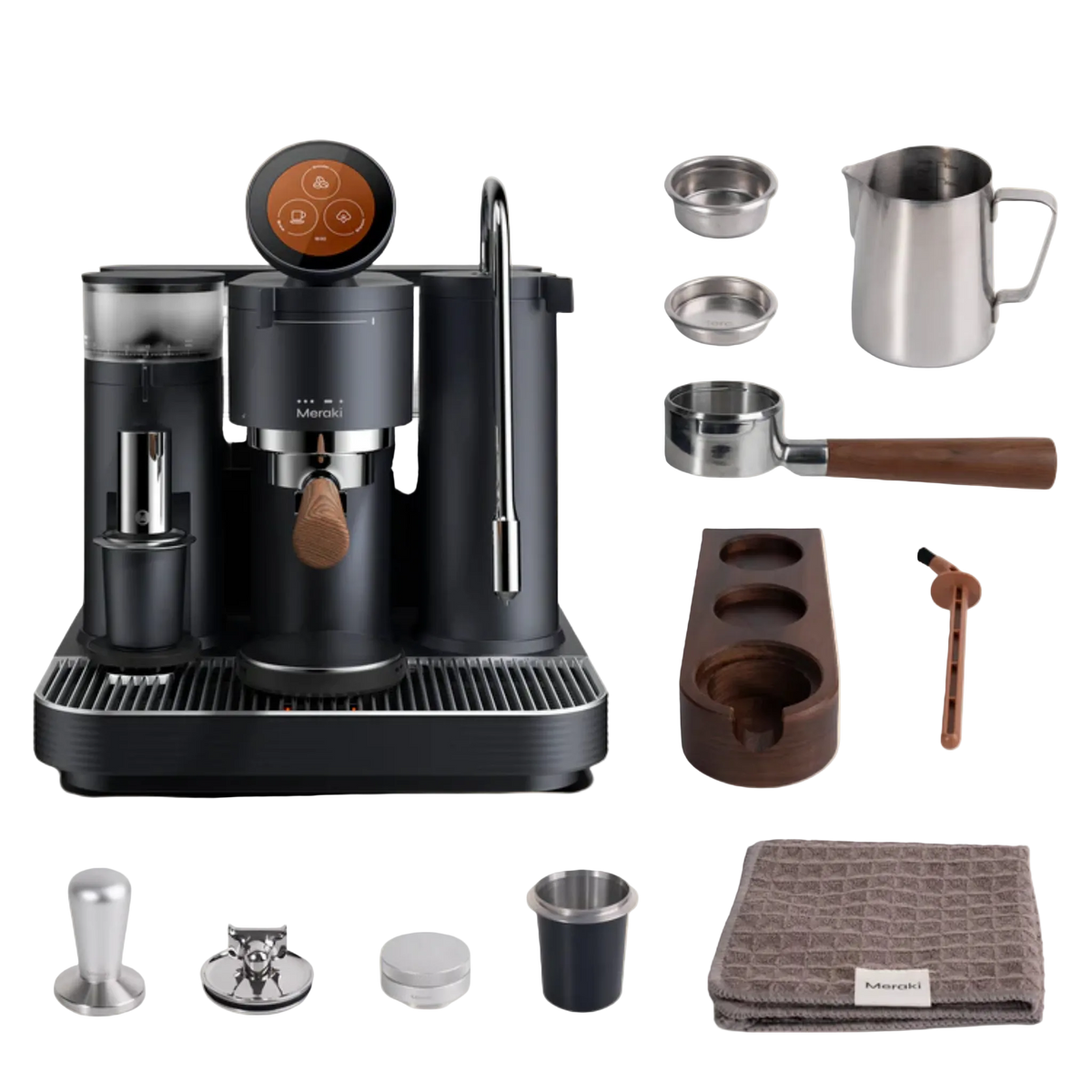 Meraki, machine à espresso double chaudière avec moulin intégré – vue 4