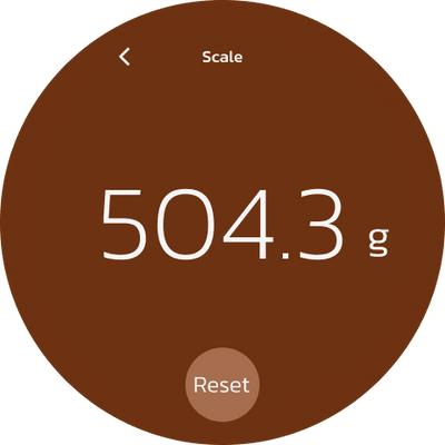 Real-time weight display