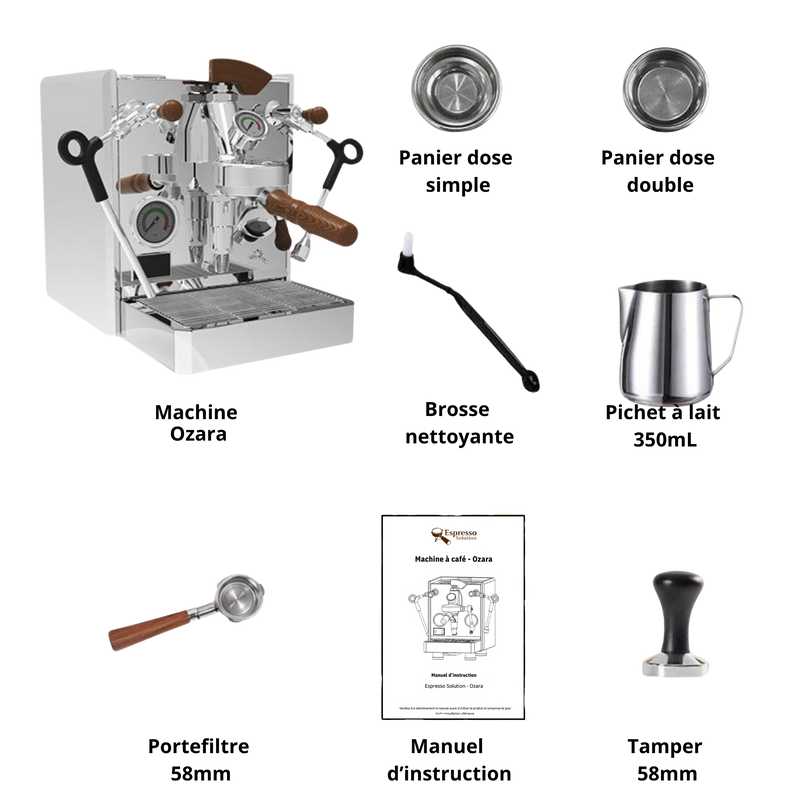 Ozara – Machine à espresso E61 compacte avec PID