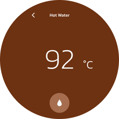 Hot water