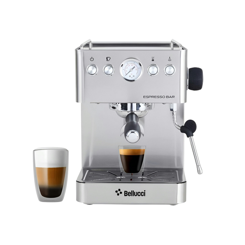Bellucci Espresso Bar – Machine à espresso manuelle inox 58 mm